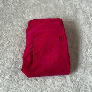 Yerse pink velvet skinny low rise pants NWT Small 29x31 T1‎
